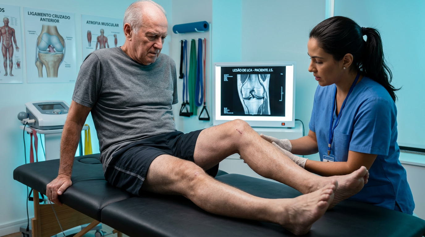 Imagem ilustrativa: Perda Muscular na Coxa Após Lesão de Ligamento Cruzado Anterior — Impactos em Palmas